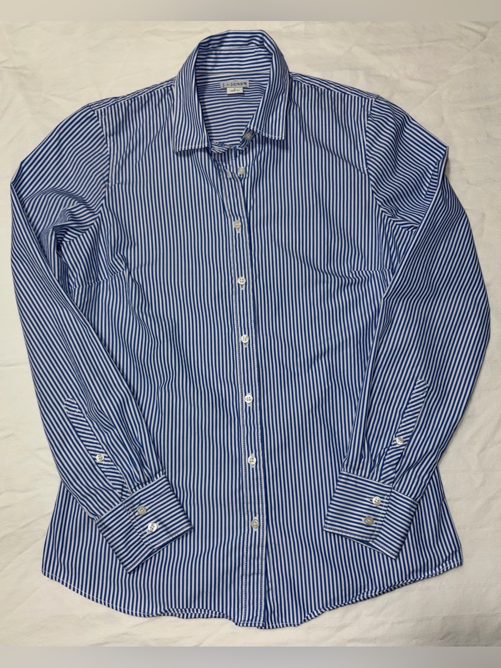 J. By J. Crew Blue Striped Women’s Button Up Shirt